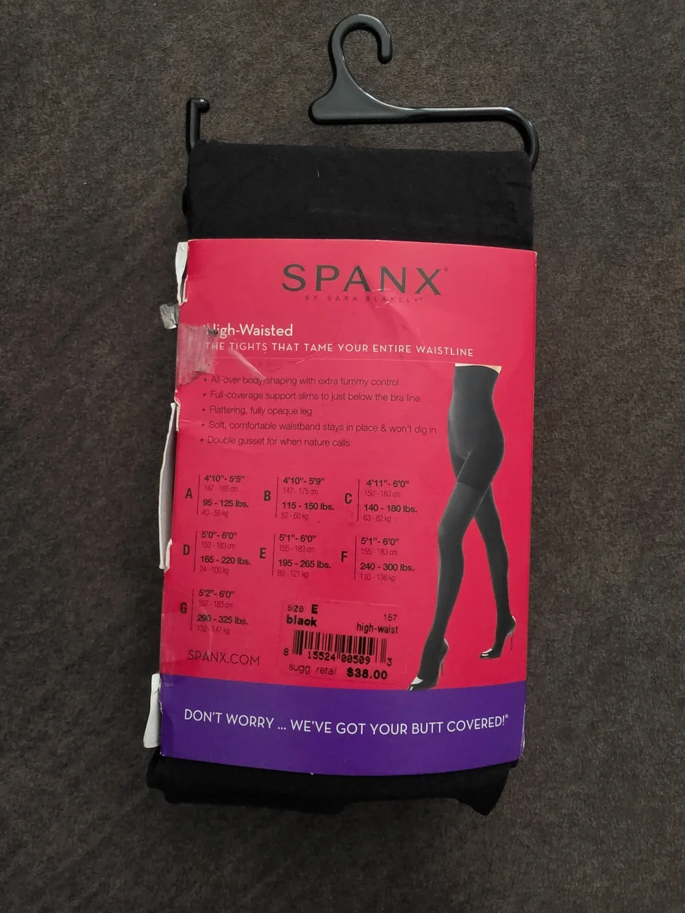 SPANX High-Waisted Tights in Black